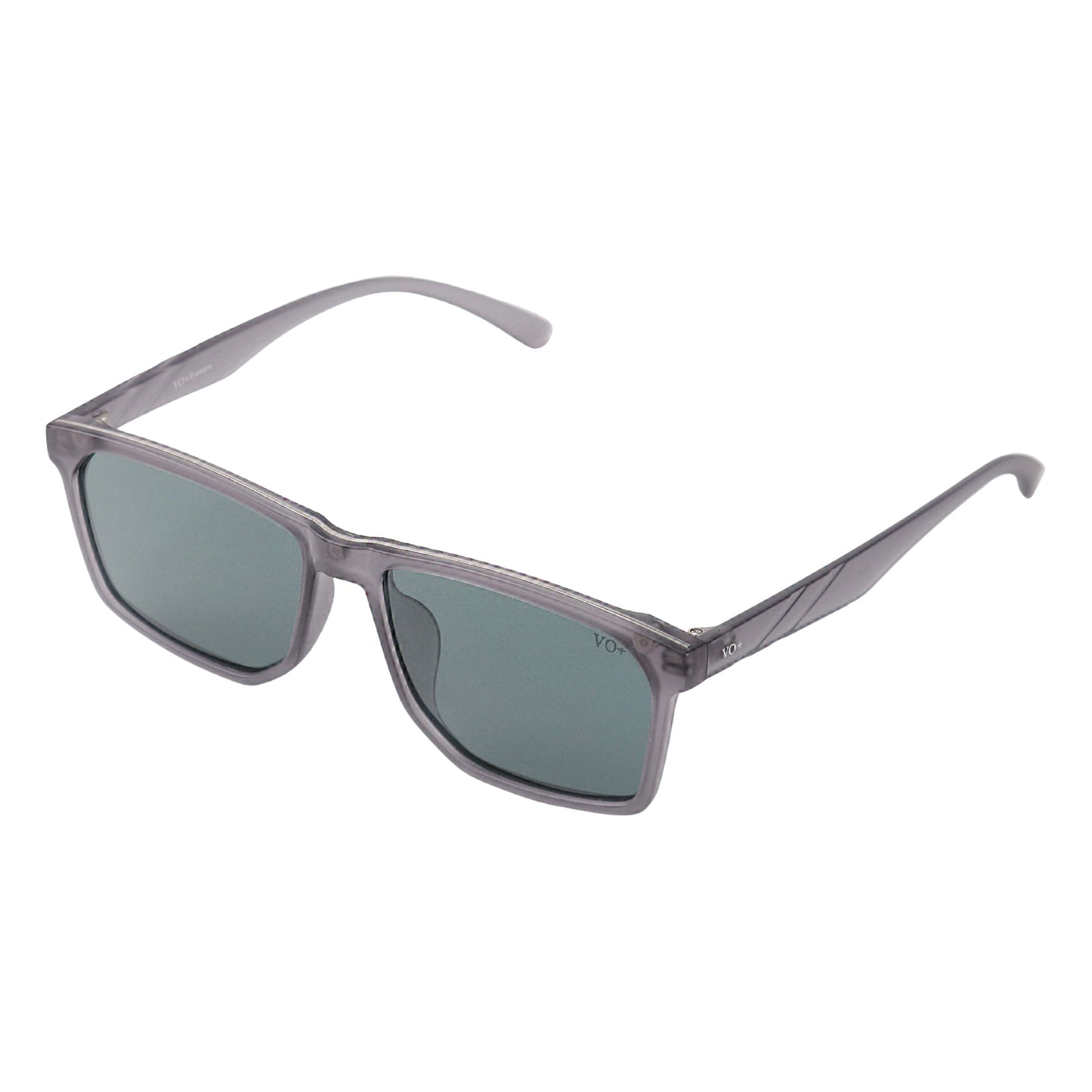 VO Rectangle Matte Grey UV Protected Sunglasses