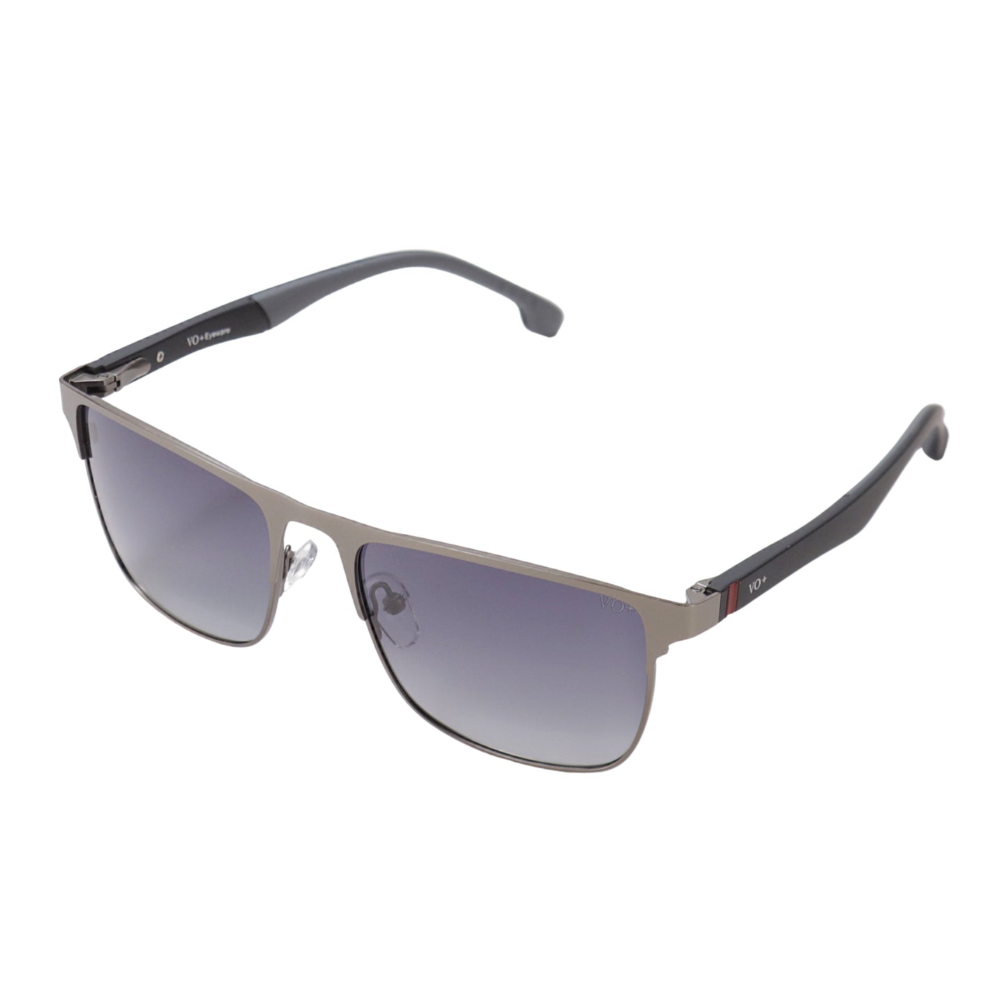 VO Rectangle Grey Metal UV Protected Sunglasses