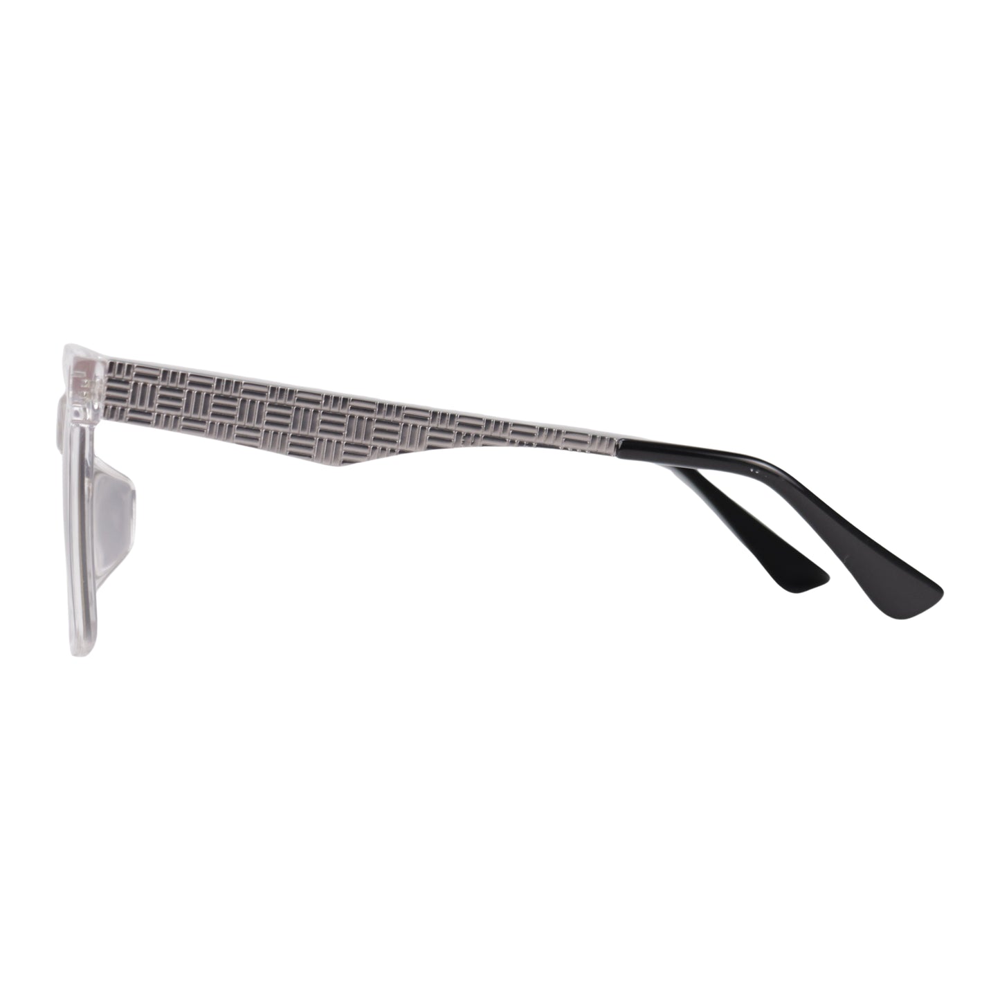 VO Square Silver Pattern Polarized Sunglasses