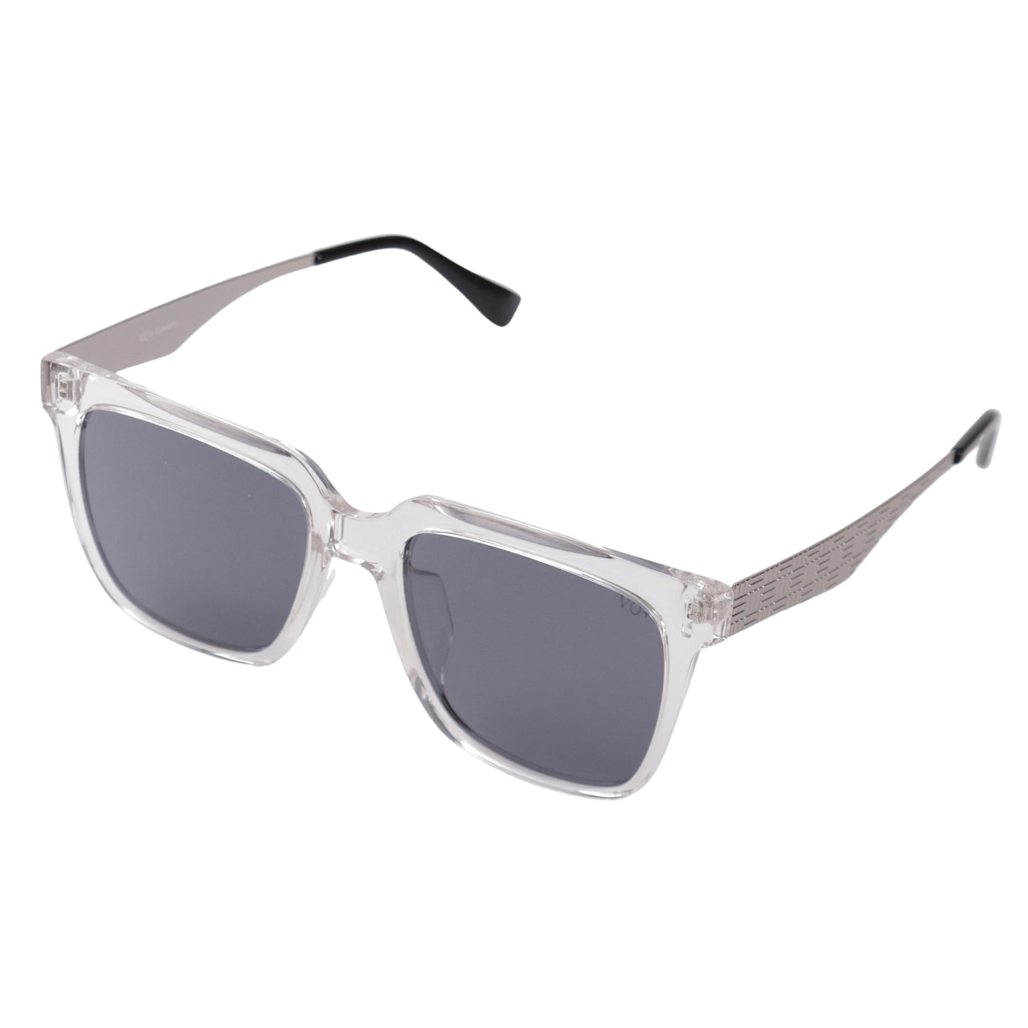 VO Square Silver Pattern Polarized Sunglasses