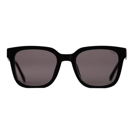 VO Square Matte Black Pattern UV Protected  Sunglasses