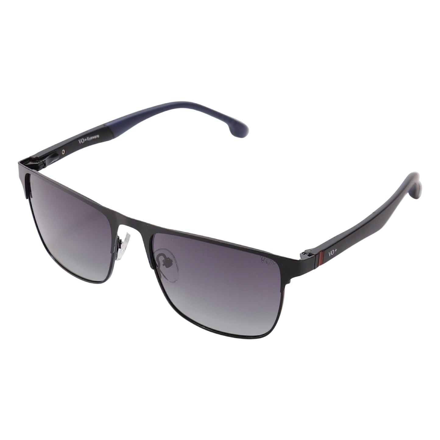 VO Rectangle Violet Gradient Metal UV Protected Sunglasses