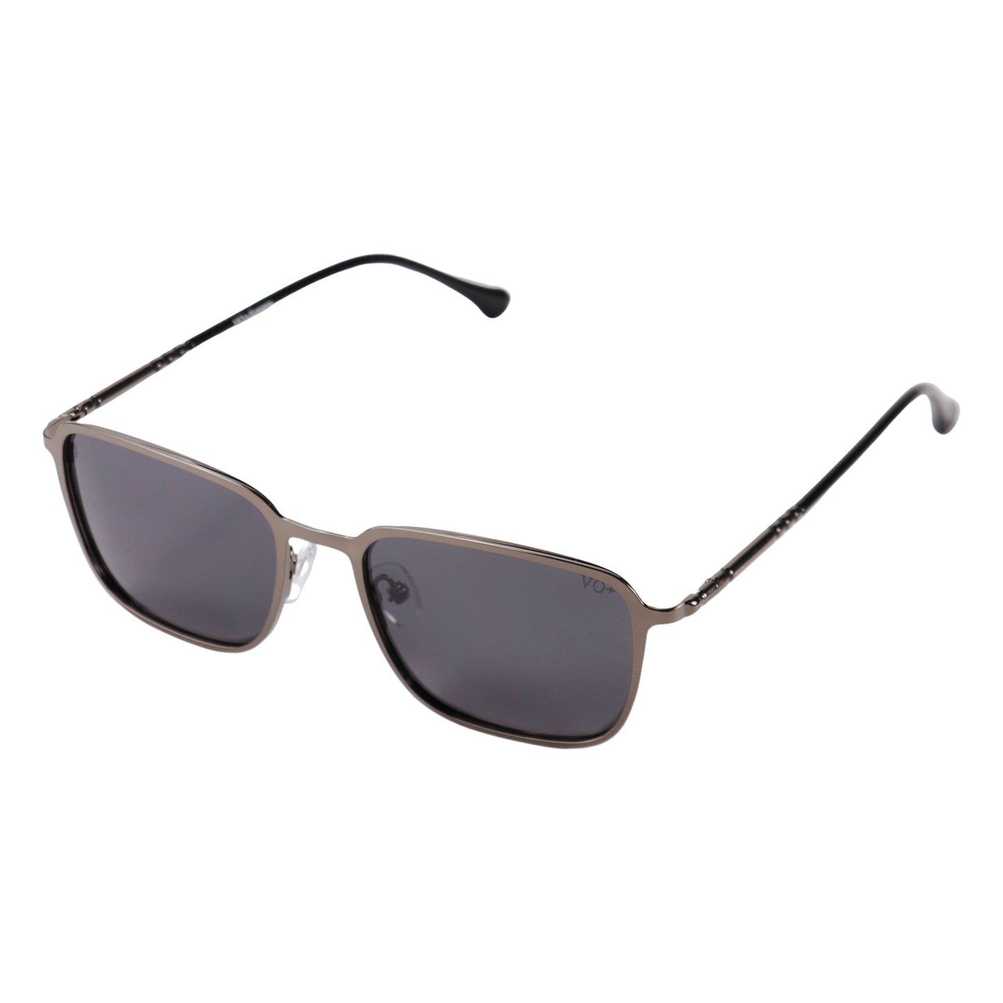 VO Rectangle Black Metal UV Protected Sunglasses