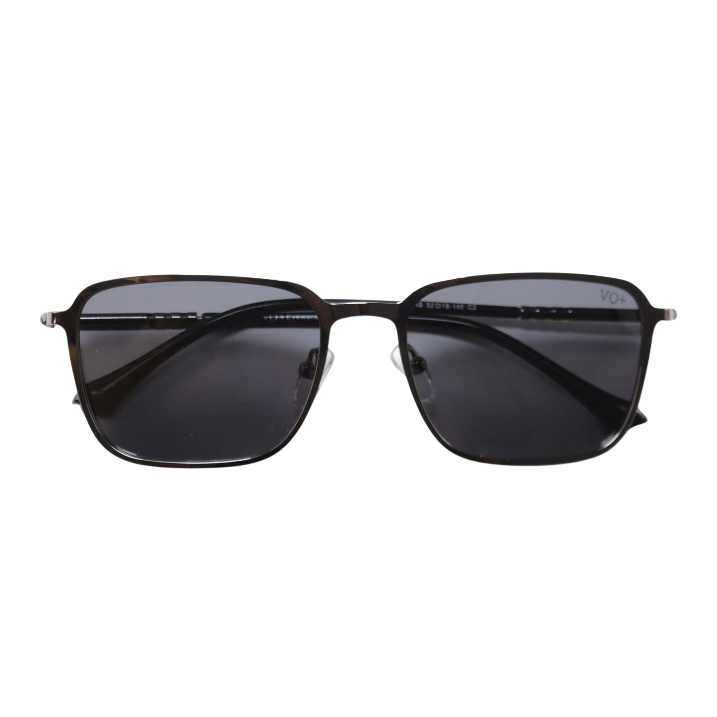 VO Rectangle Black Metal UV Protected Sunglasses