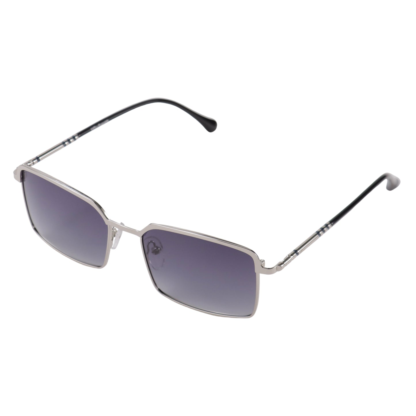 VO Rectangle Purple Metal Polarized Sunglasses