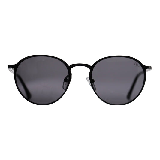 VO Round Black Unisex UV Protected Sunglasses