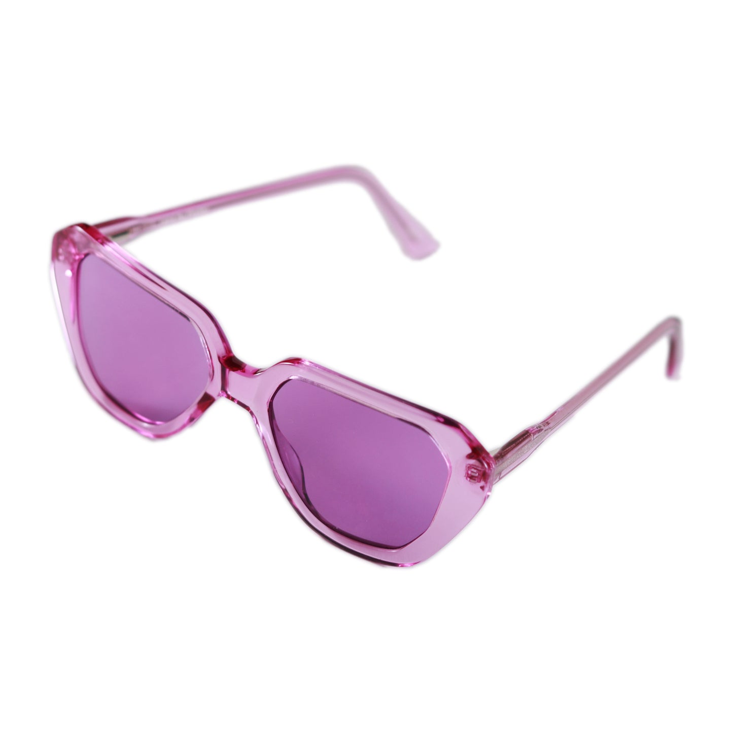 VO Hexagon Pink Acetate Sunglasses