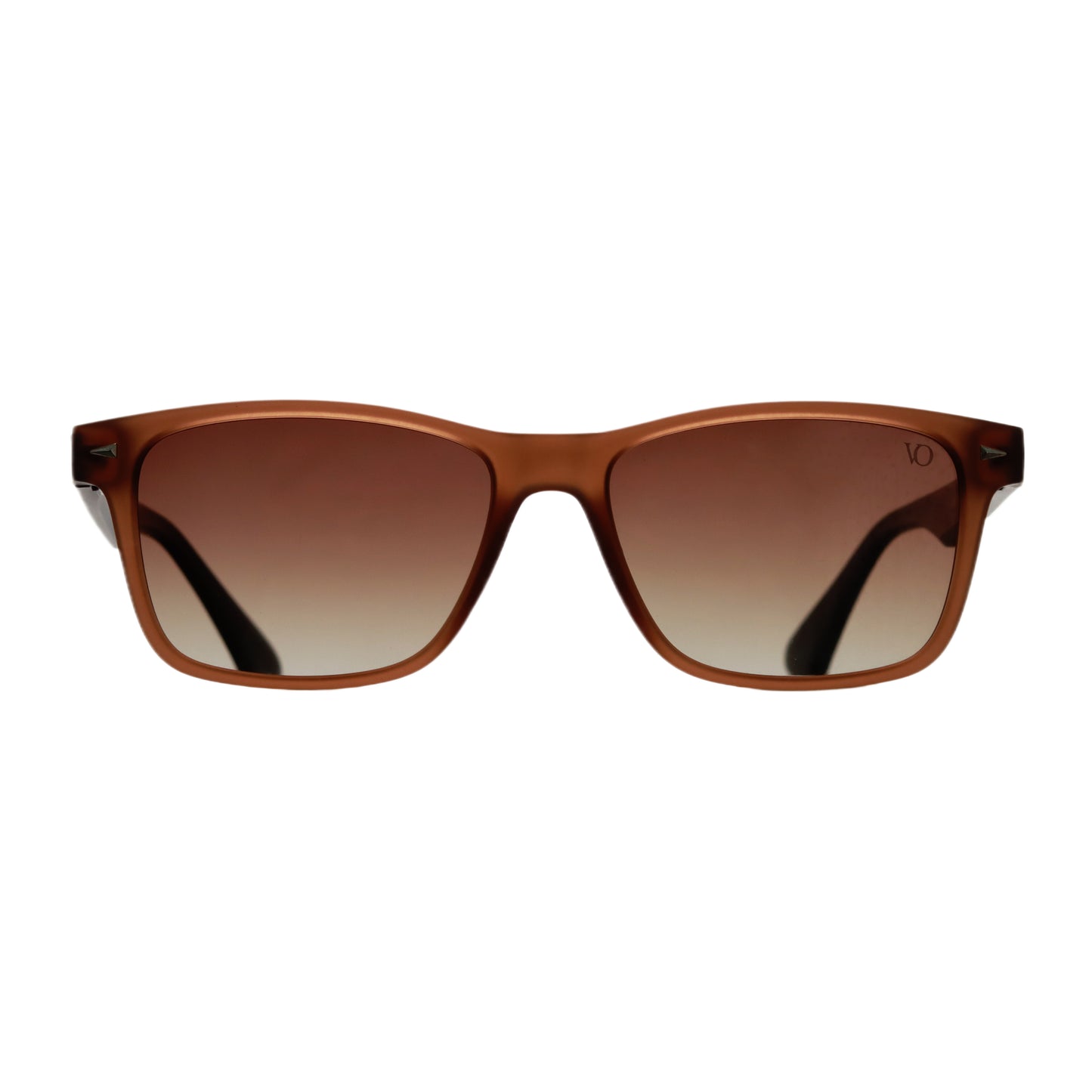 VO Rectangle Matte Brown Unisex Polarized Sunglasses