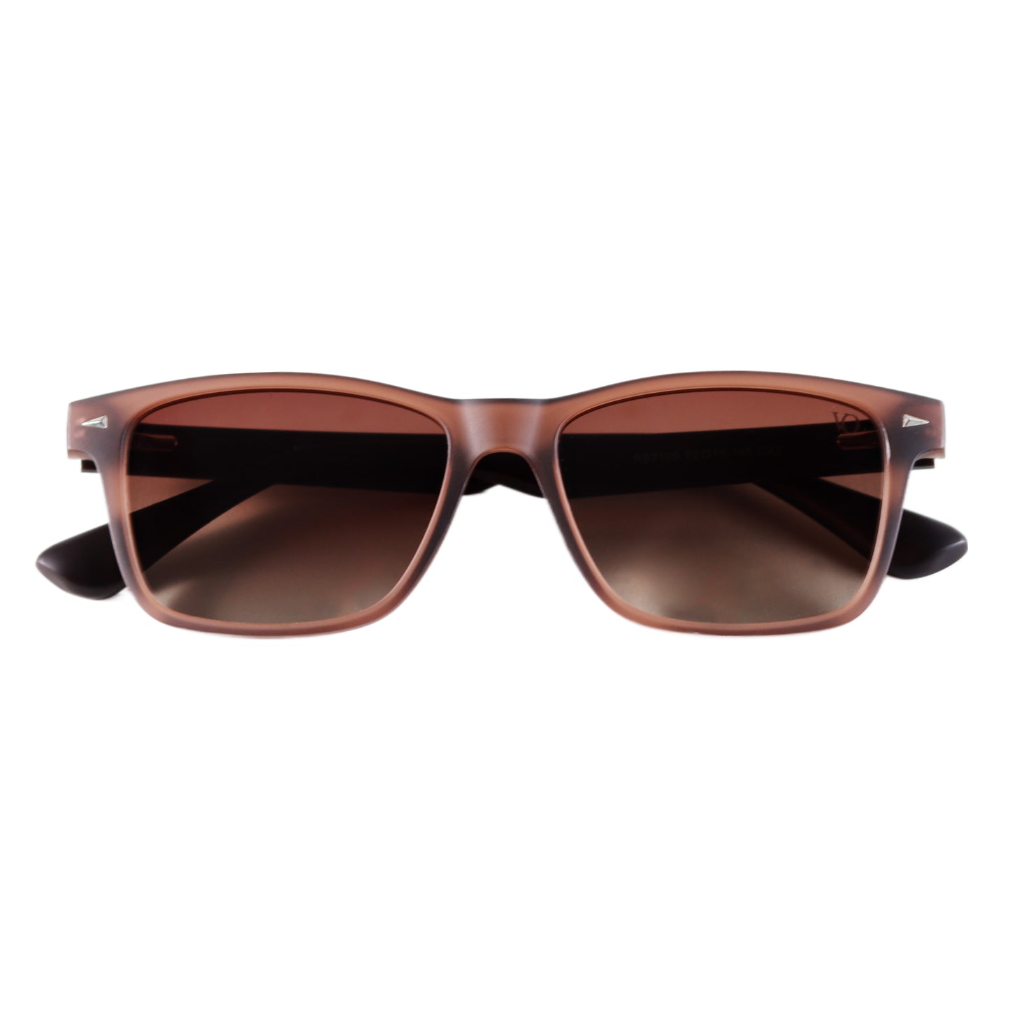 VO Rectangle Matte Brown Unisex Polarized Sunglasses