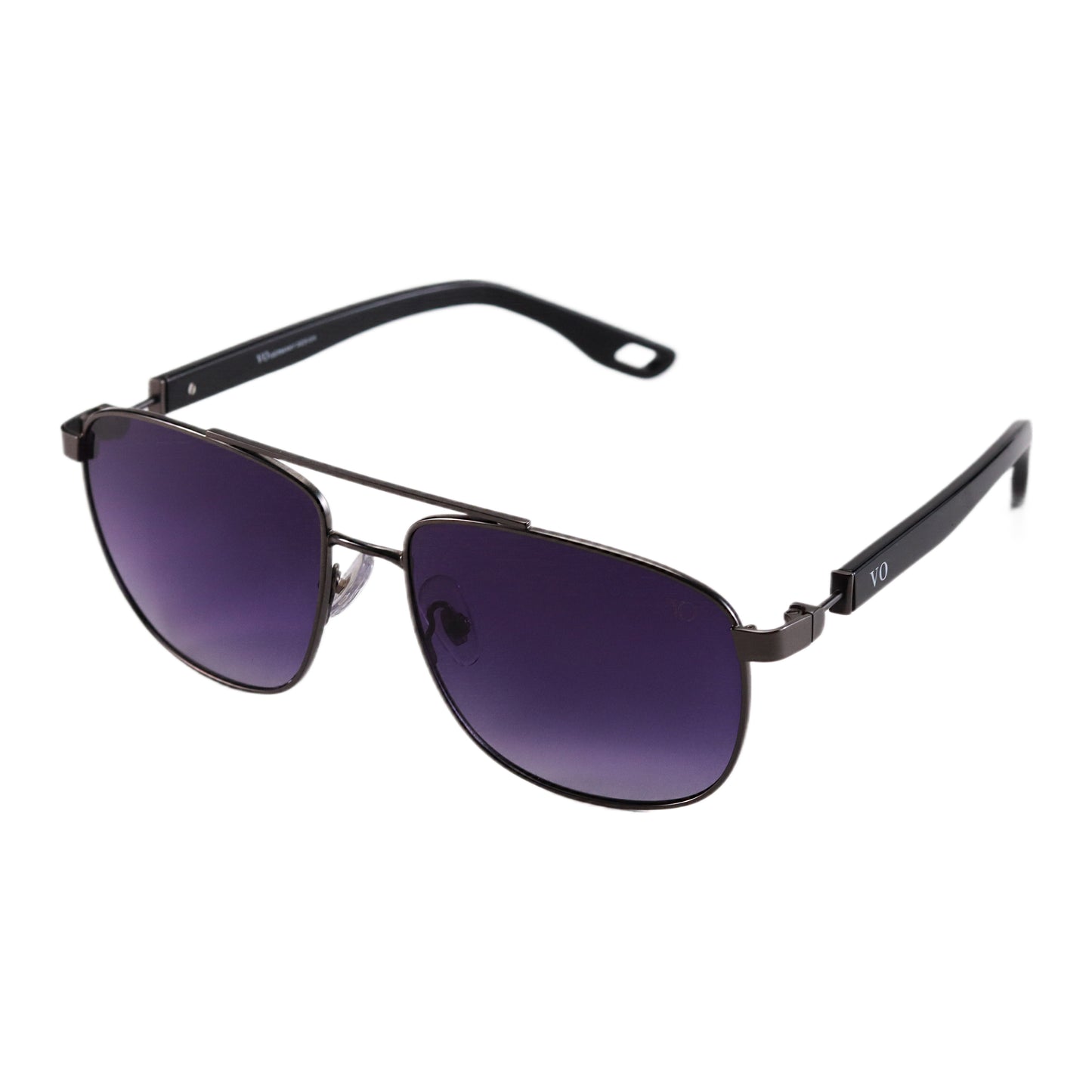 VO Hexagon Purple Unisex Polarized Sunglasses  Sunglasses