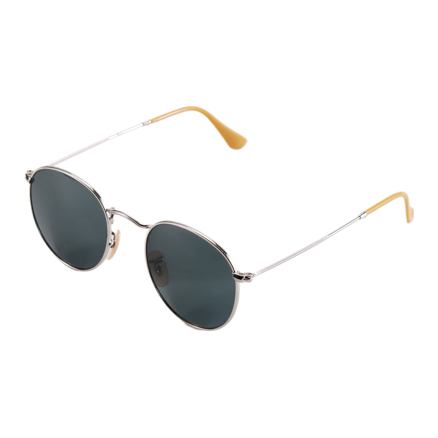 VO Round Classic Green Metal Sunglasses