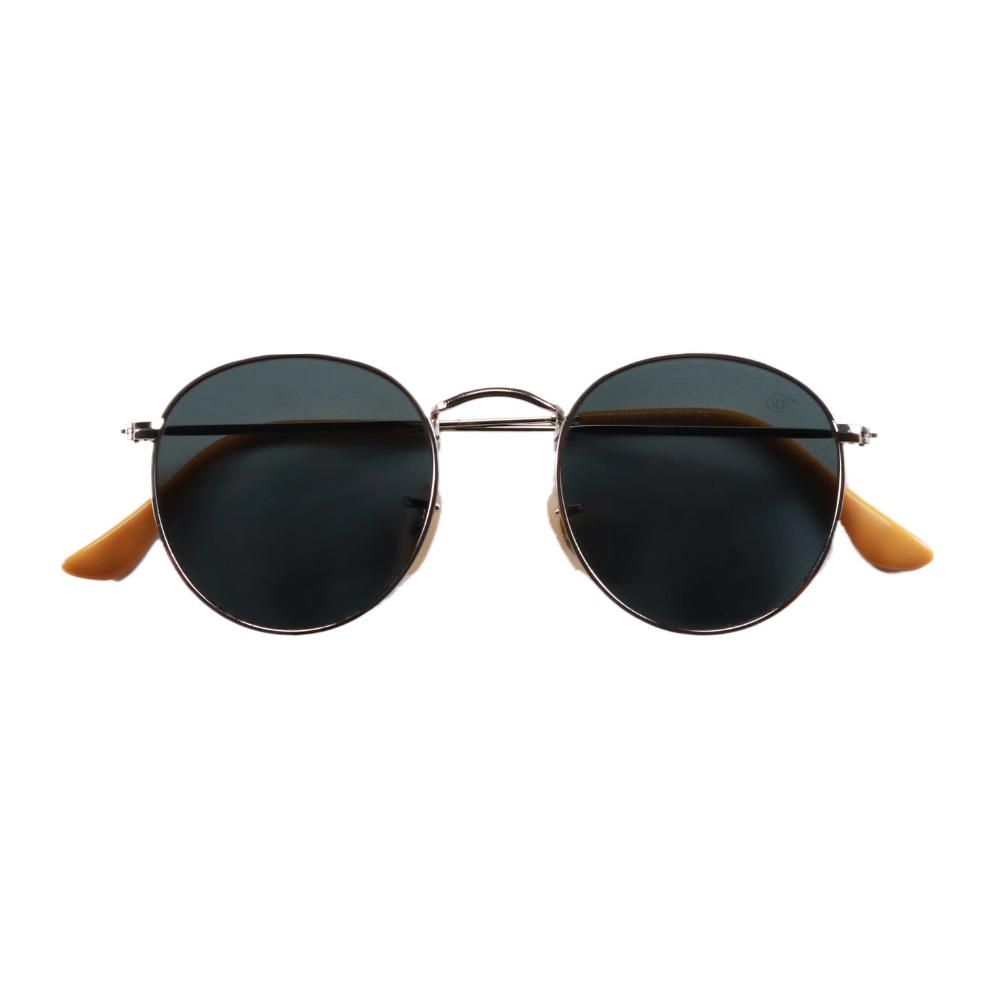 VO Round Classic Green Metal Sunglasses