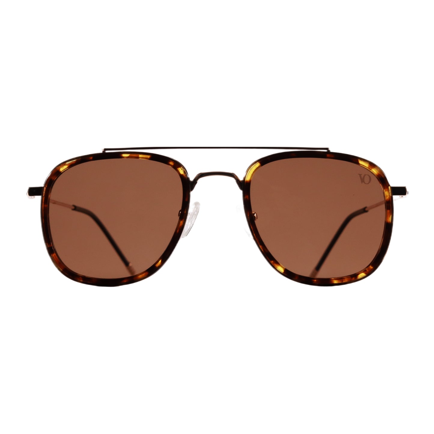 VO Aviator Brown Havana Gold Sunglasses