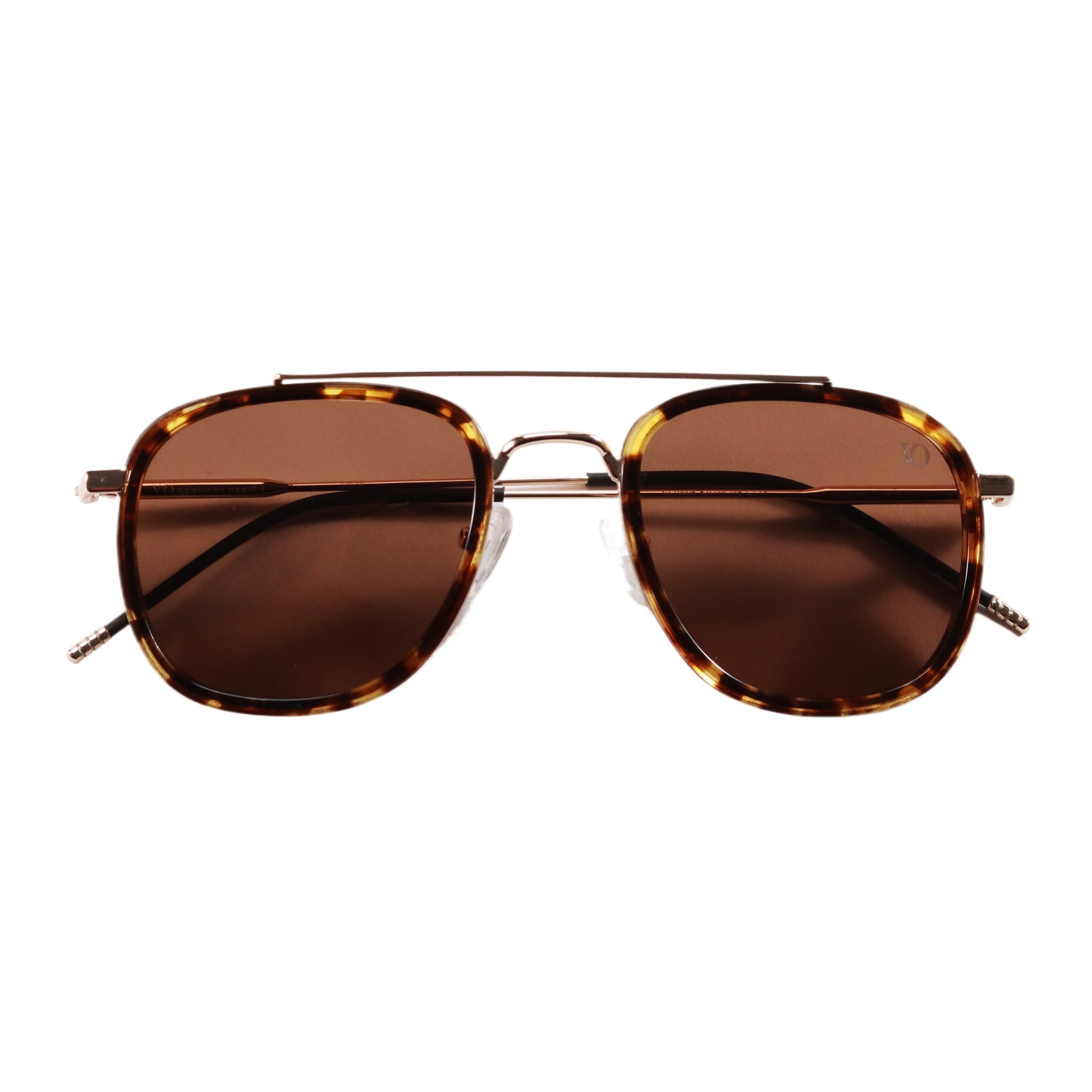 VO Aviator Brown Havana Gold Sunglasses