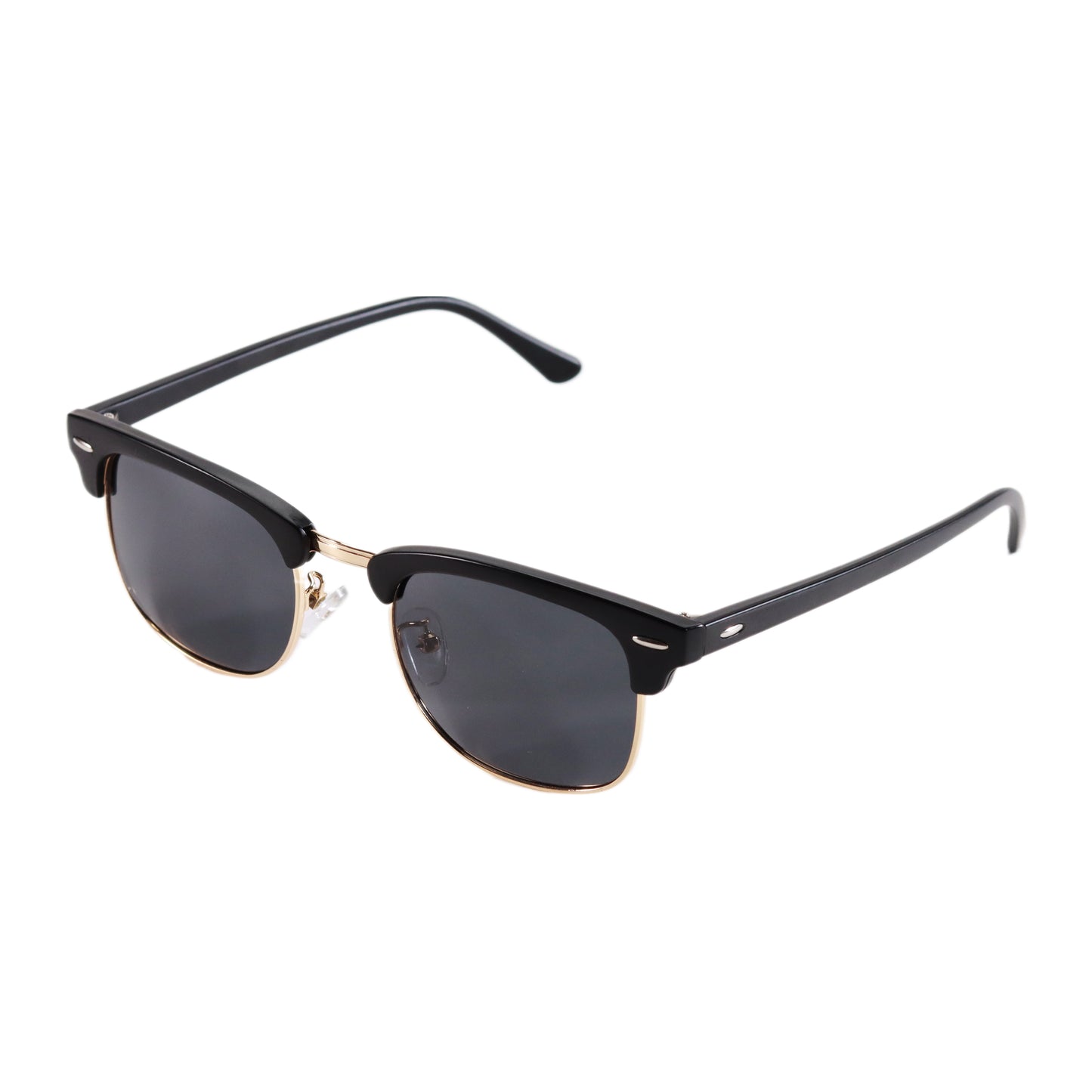 VO Clubmaster Black Unisex Polarized Sunglasses