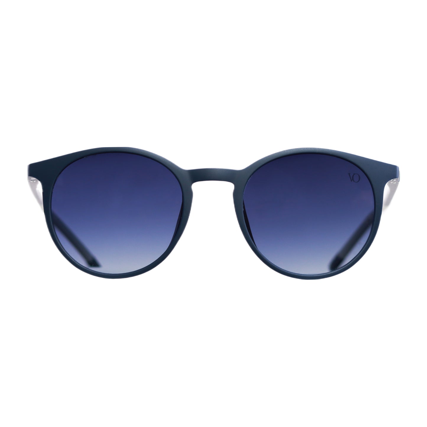 VO Round Navy Blue Unisex UV Protected Sunglasses