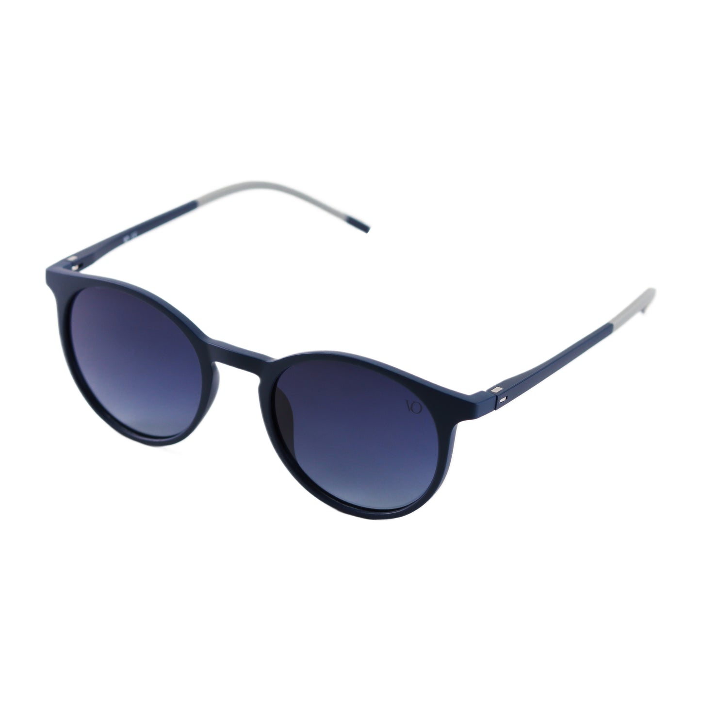 VO Round Navy Blue Unisex UV Protected Sunglasses