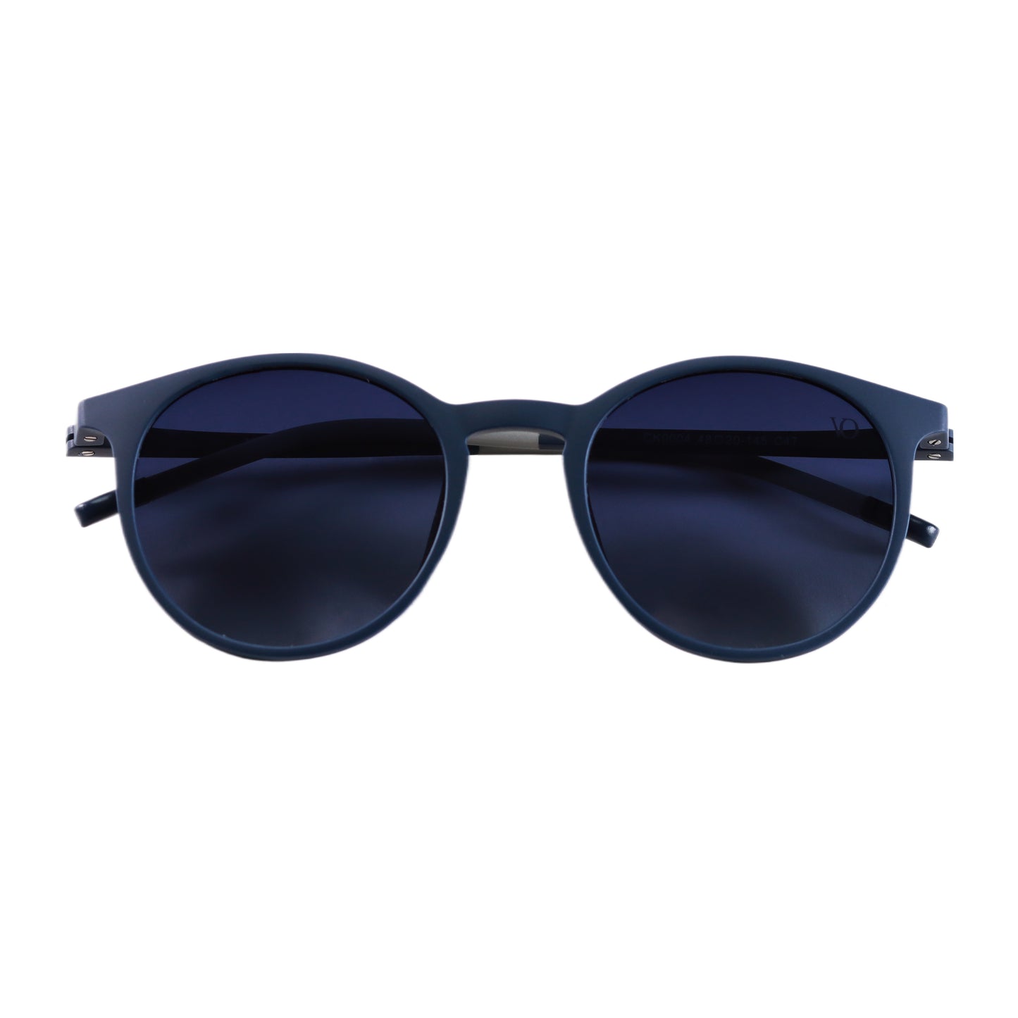 VO Round Navy Blue Unisex UV Protected Sunglasses