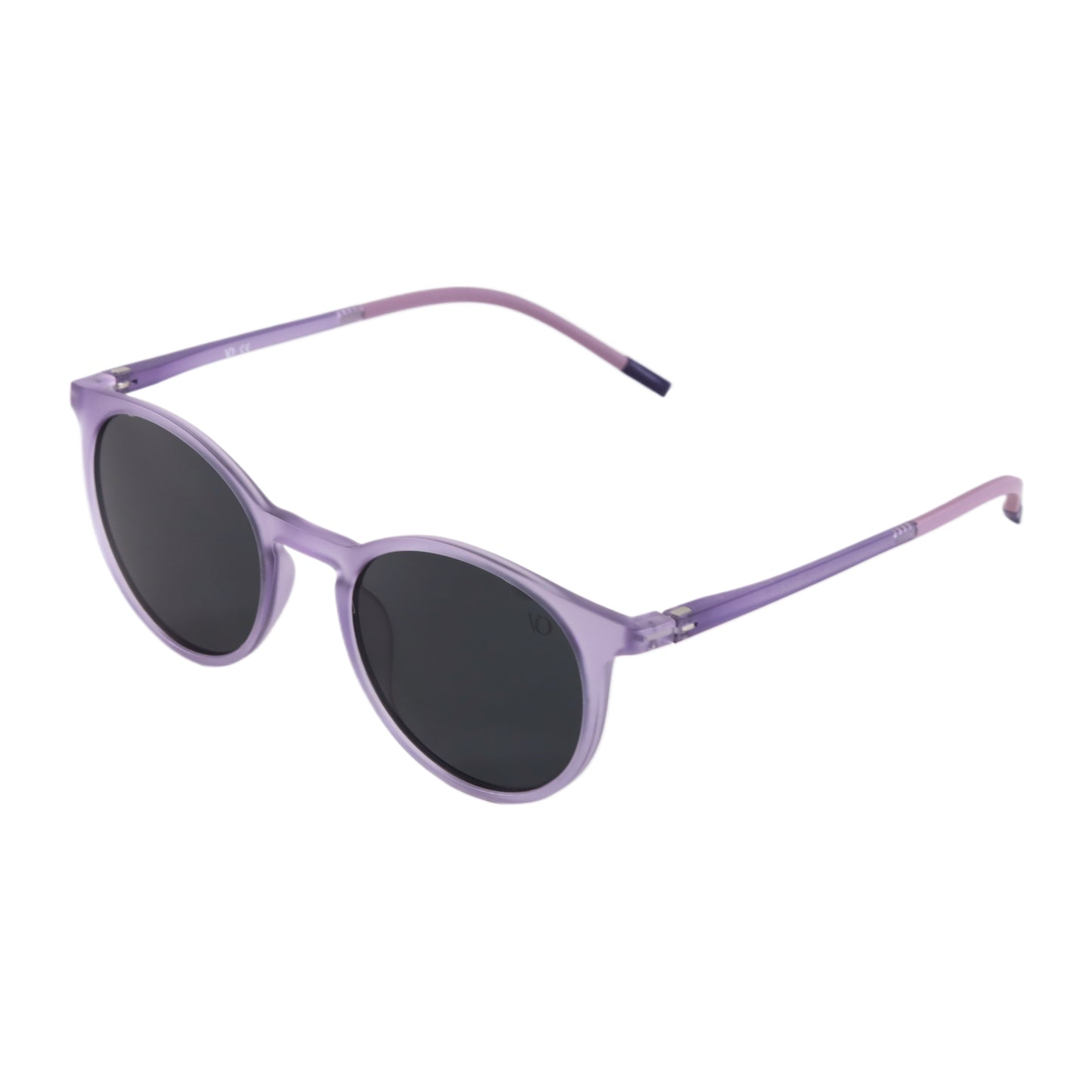 VO Round Retro Purple Polarized Sunglasses