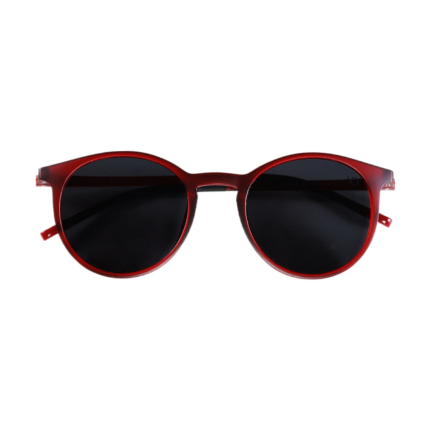 VO Round Classic Red Unisex Sunglasses