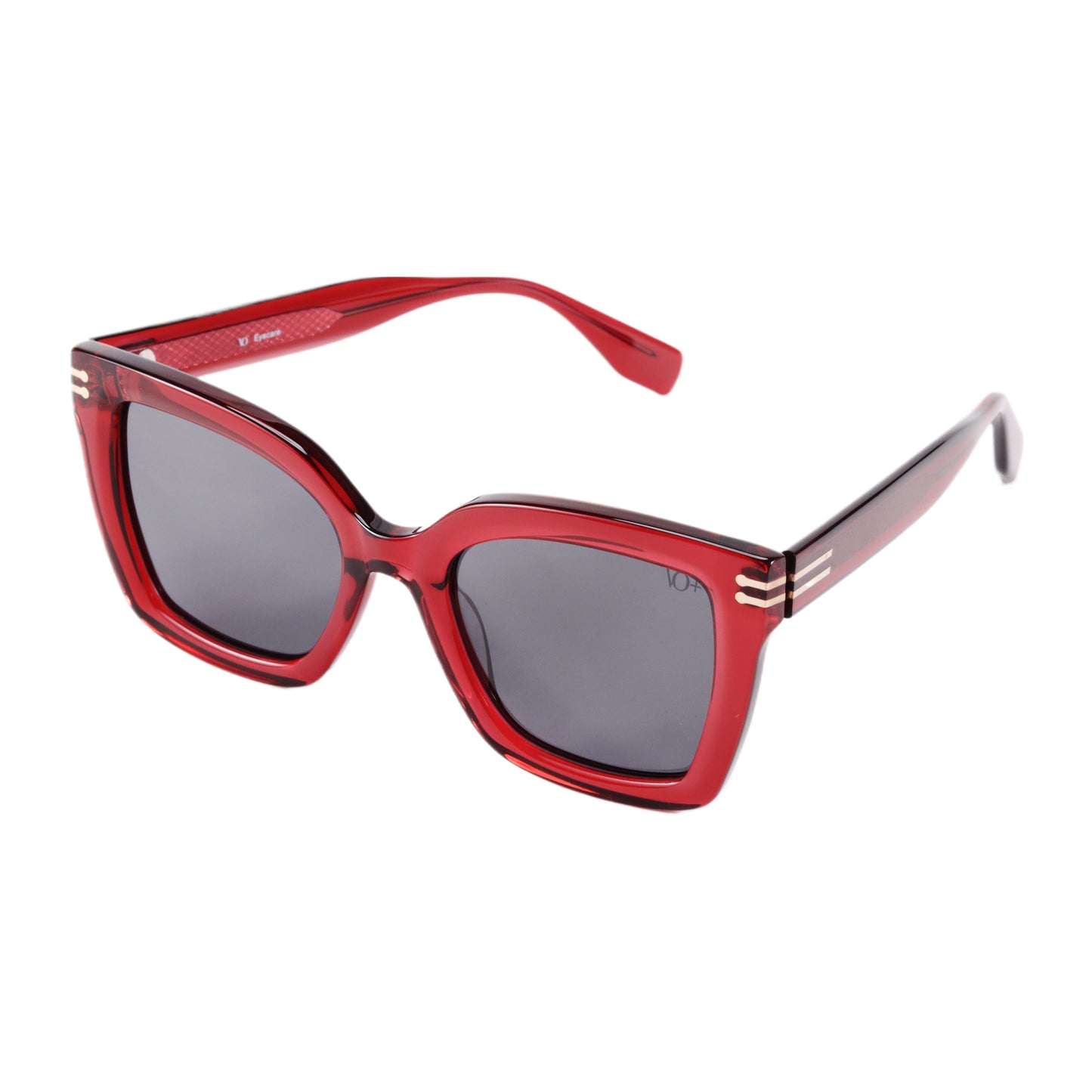 VO Butterfly Red Acetate Sunglasses