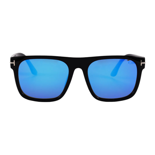 VO Square Black Unisex Polarized Sunglasses