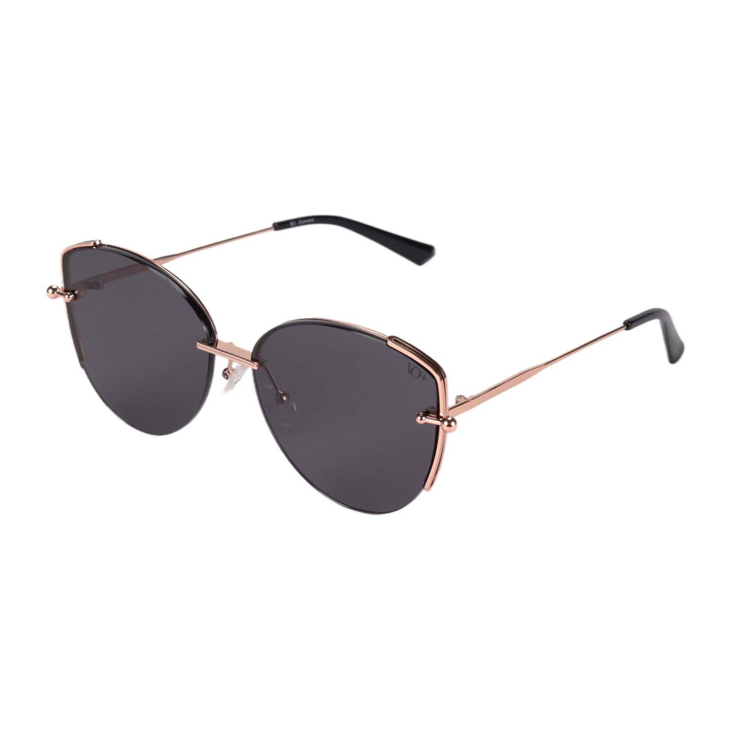 VO Butterfly Rose Gold Metal Sunglasses