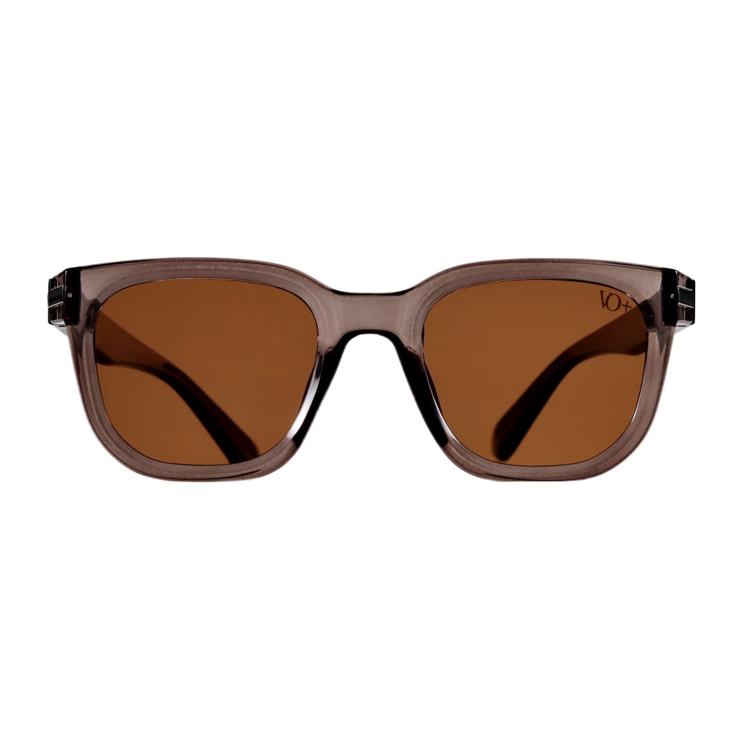 VO Square Brown Acetate Unisex Sunglasses