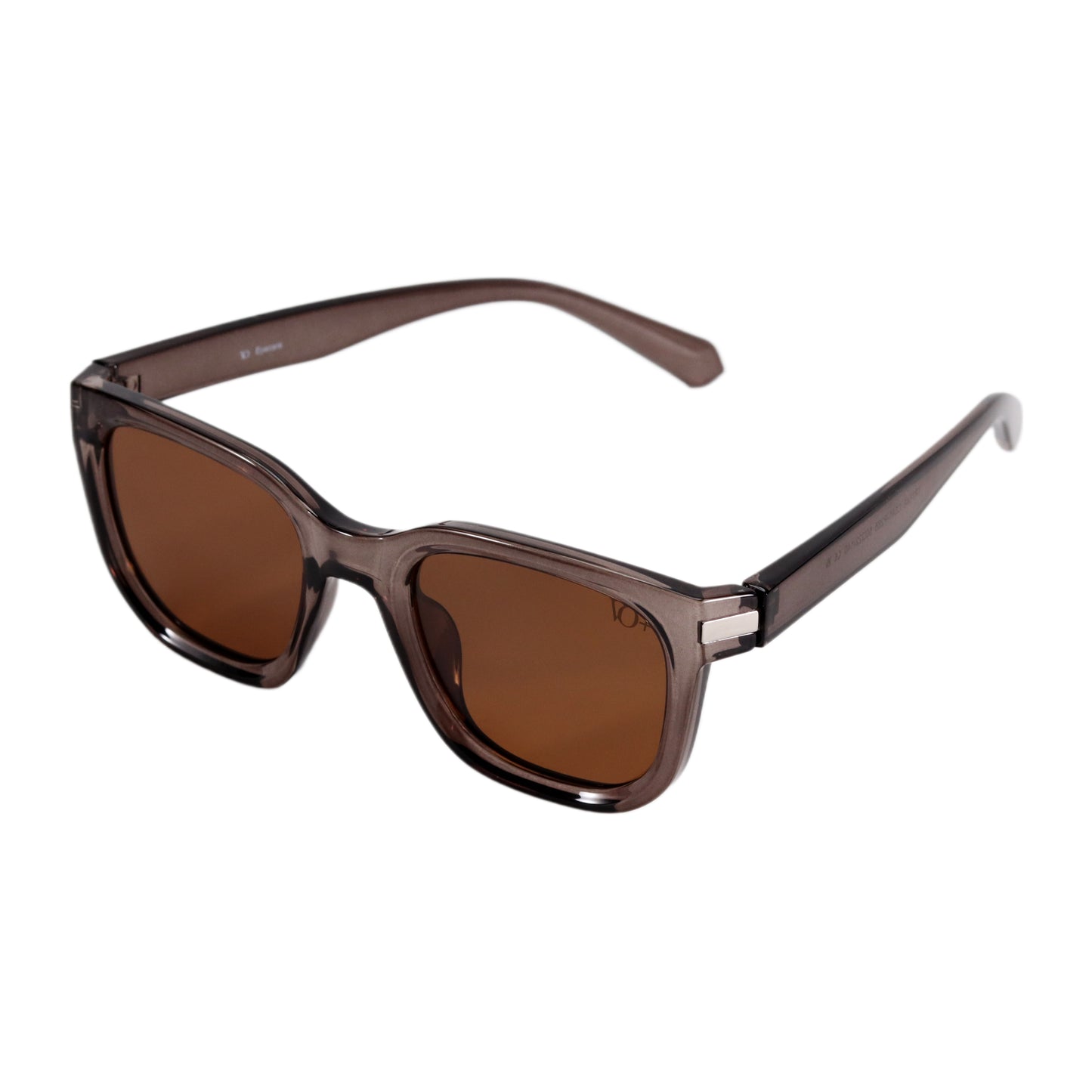 VO Square Brown Acetate Unisex Sunglasses