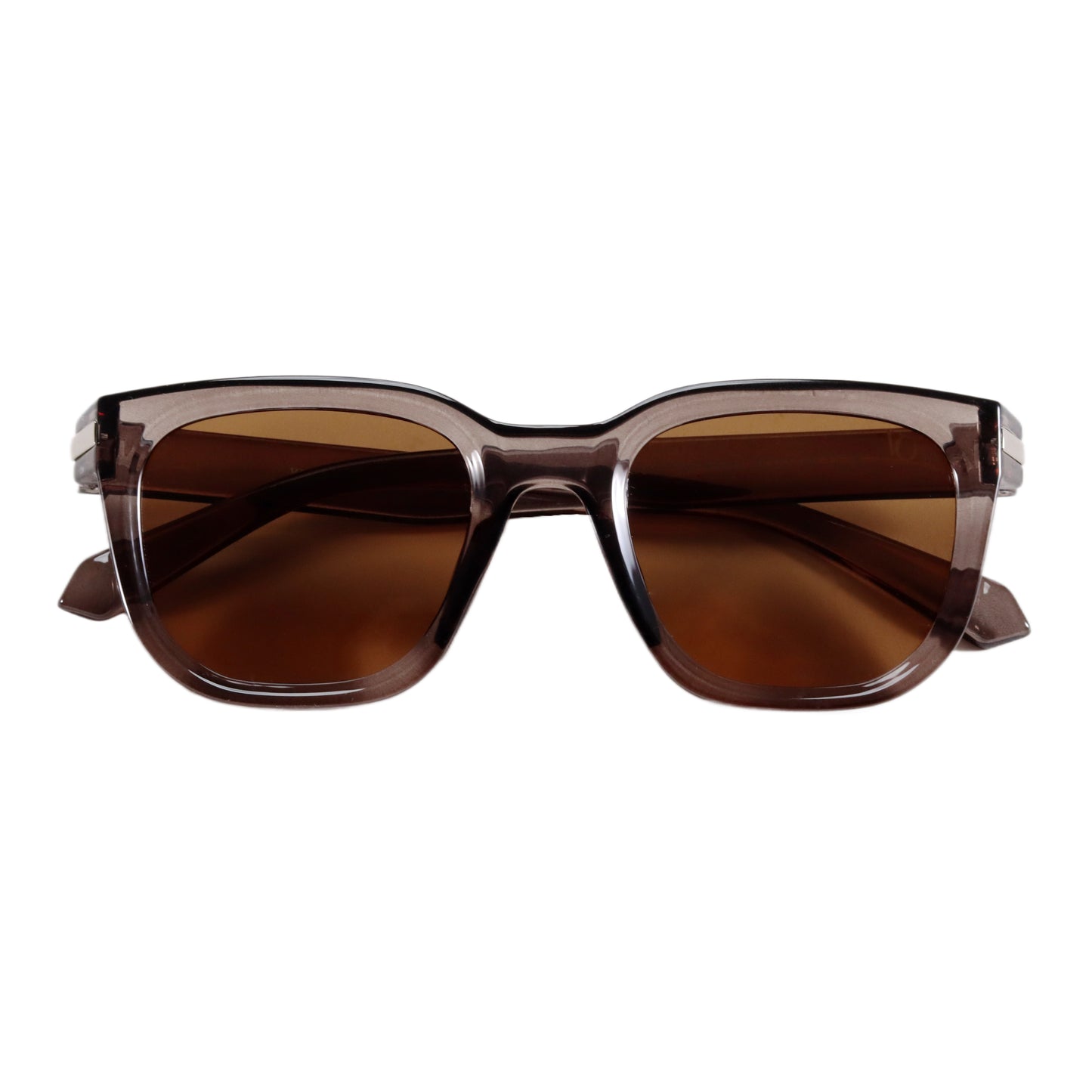 VO Square Brown Acetate Unisex Sunglasses