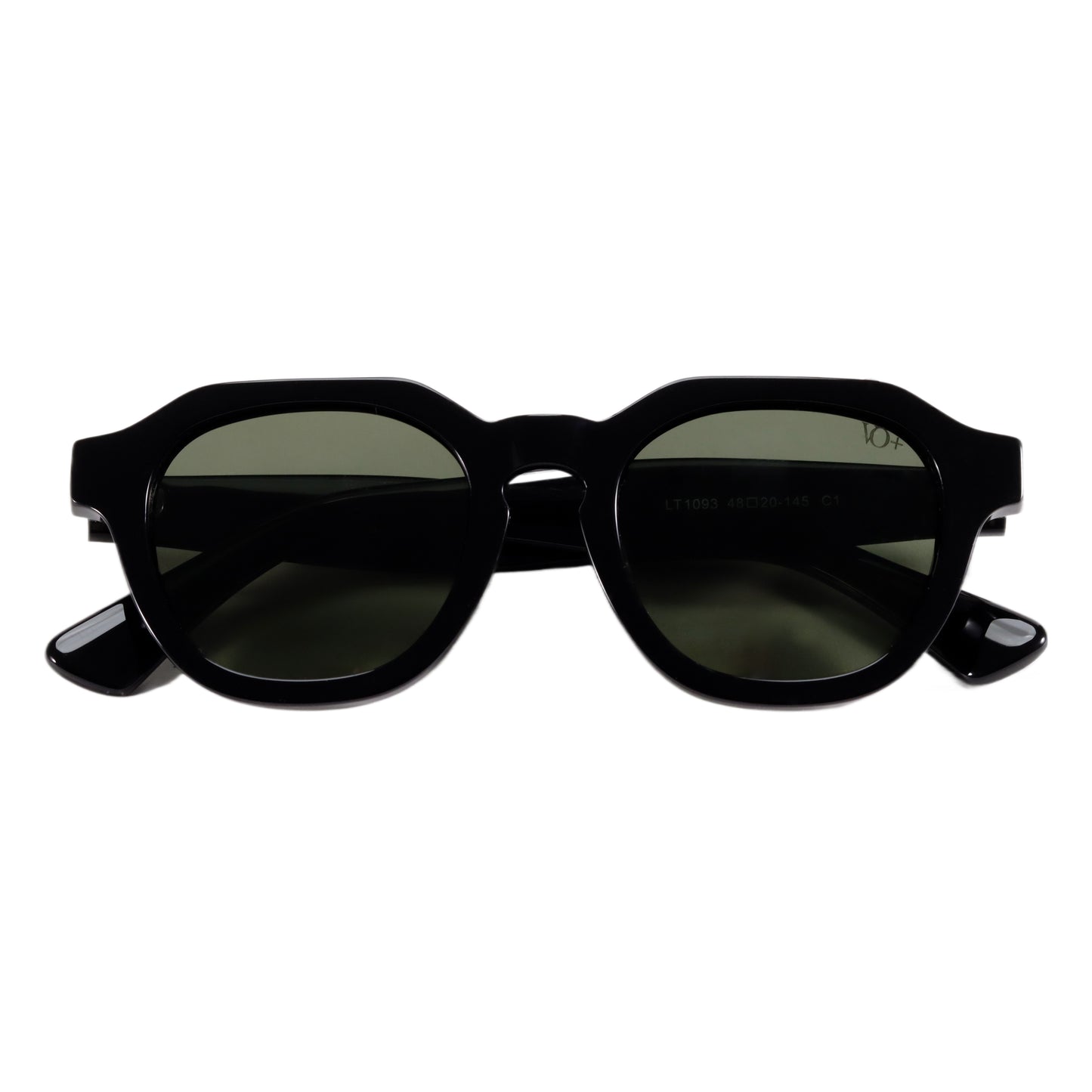 VO Square Matte Black UV Protected Unisex Sunglasses