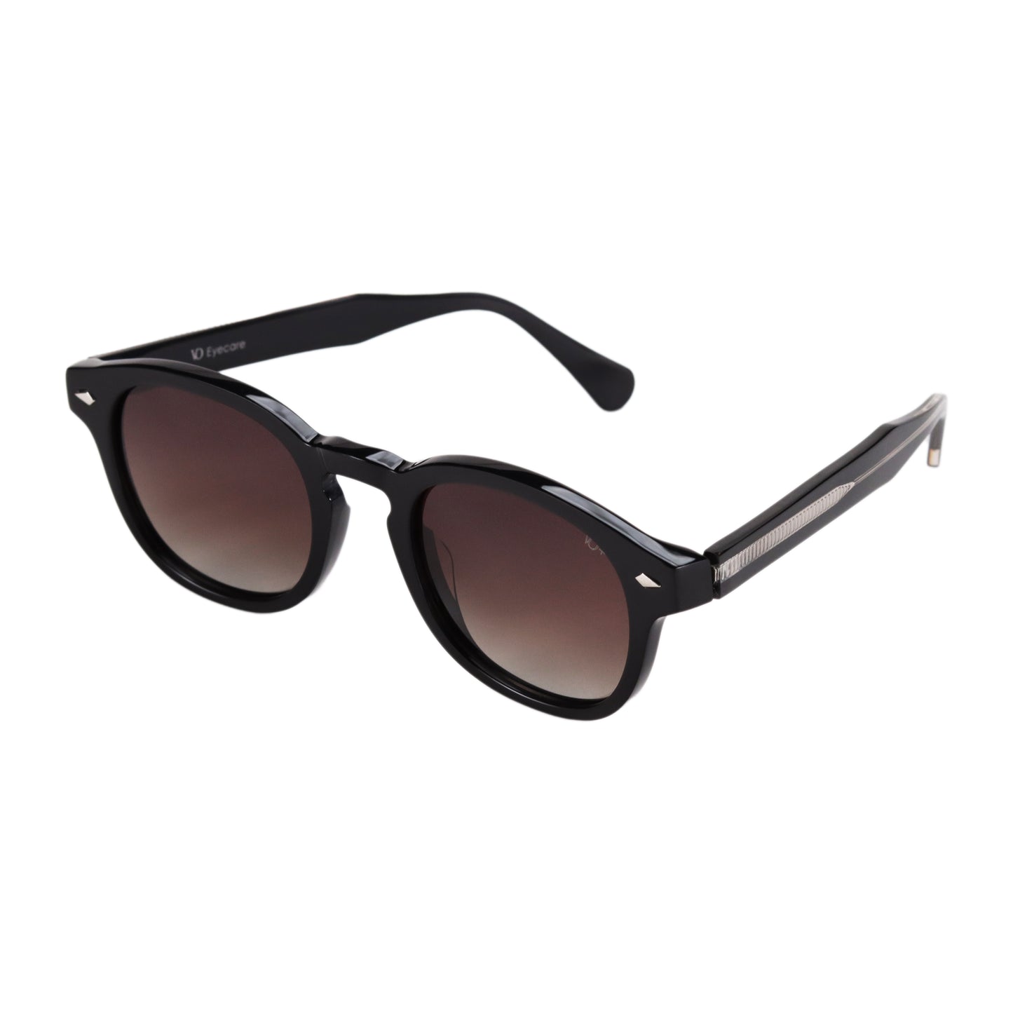 VO Round Brown Gradient Unisex Sunglasses