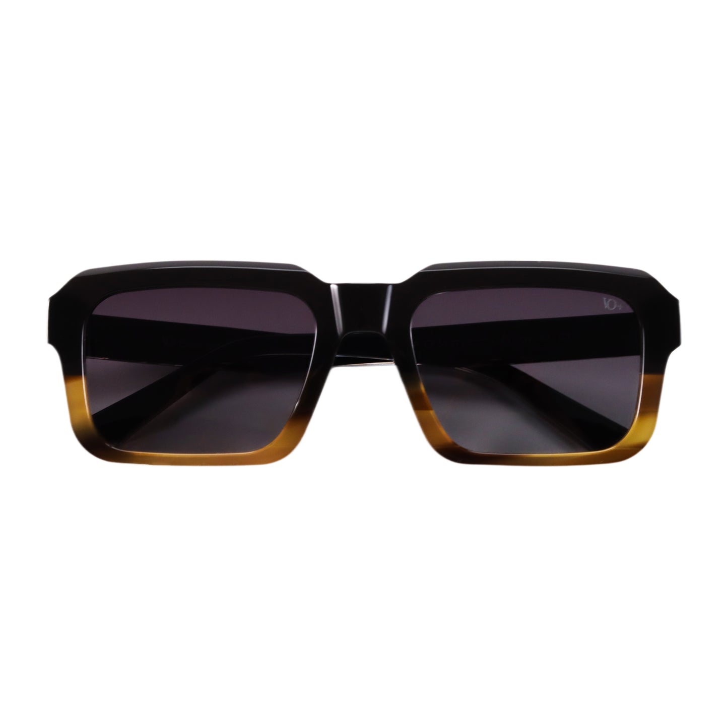 VO Rectangle Black Acetate Polarized Sunglasses