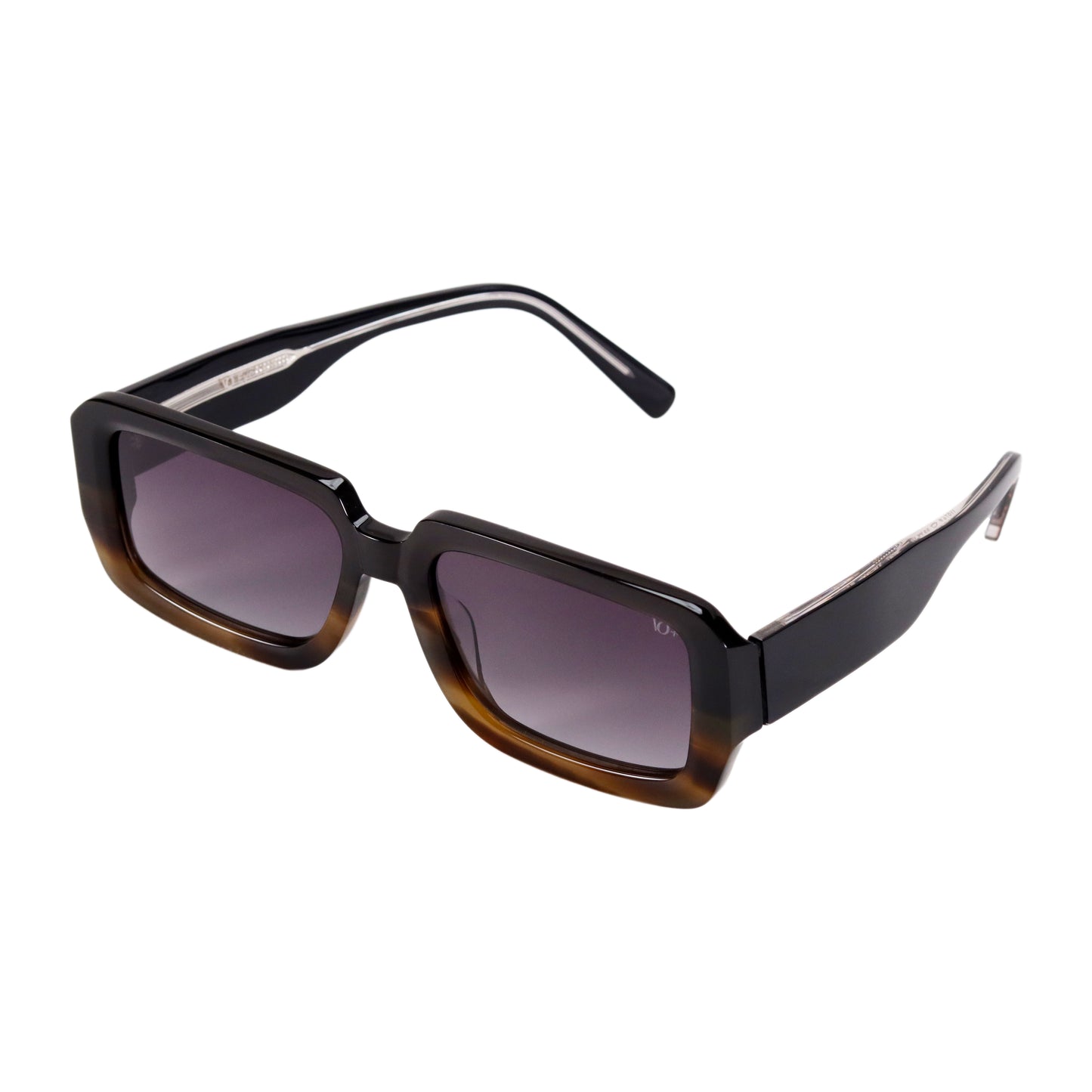 VO Rectangle Purple Gradient Full Rim Polarized Sunglasses