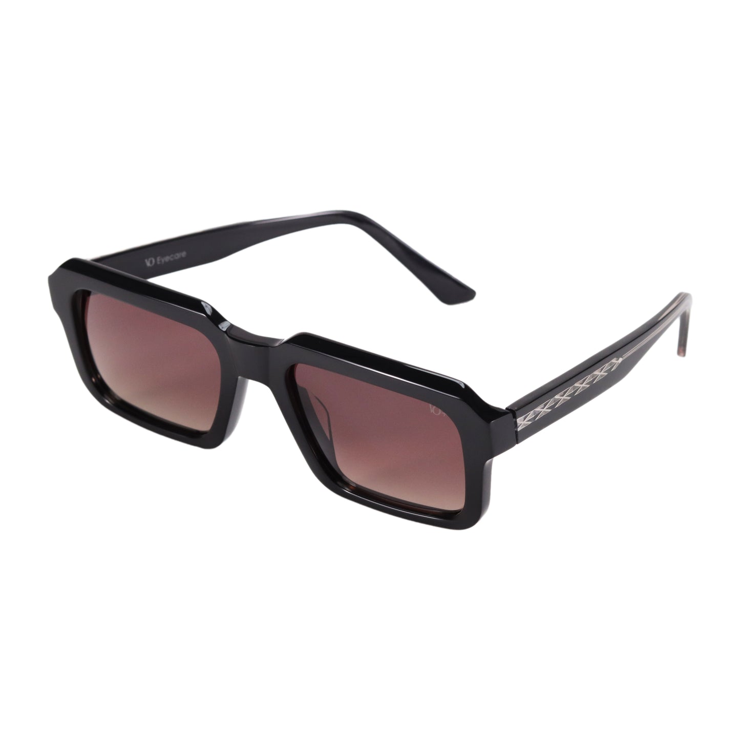 VO Rectangle Brown Gradient Full Rim Sunglasses