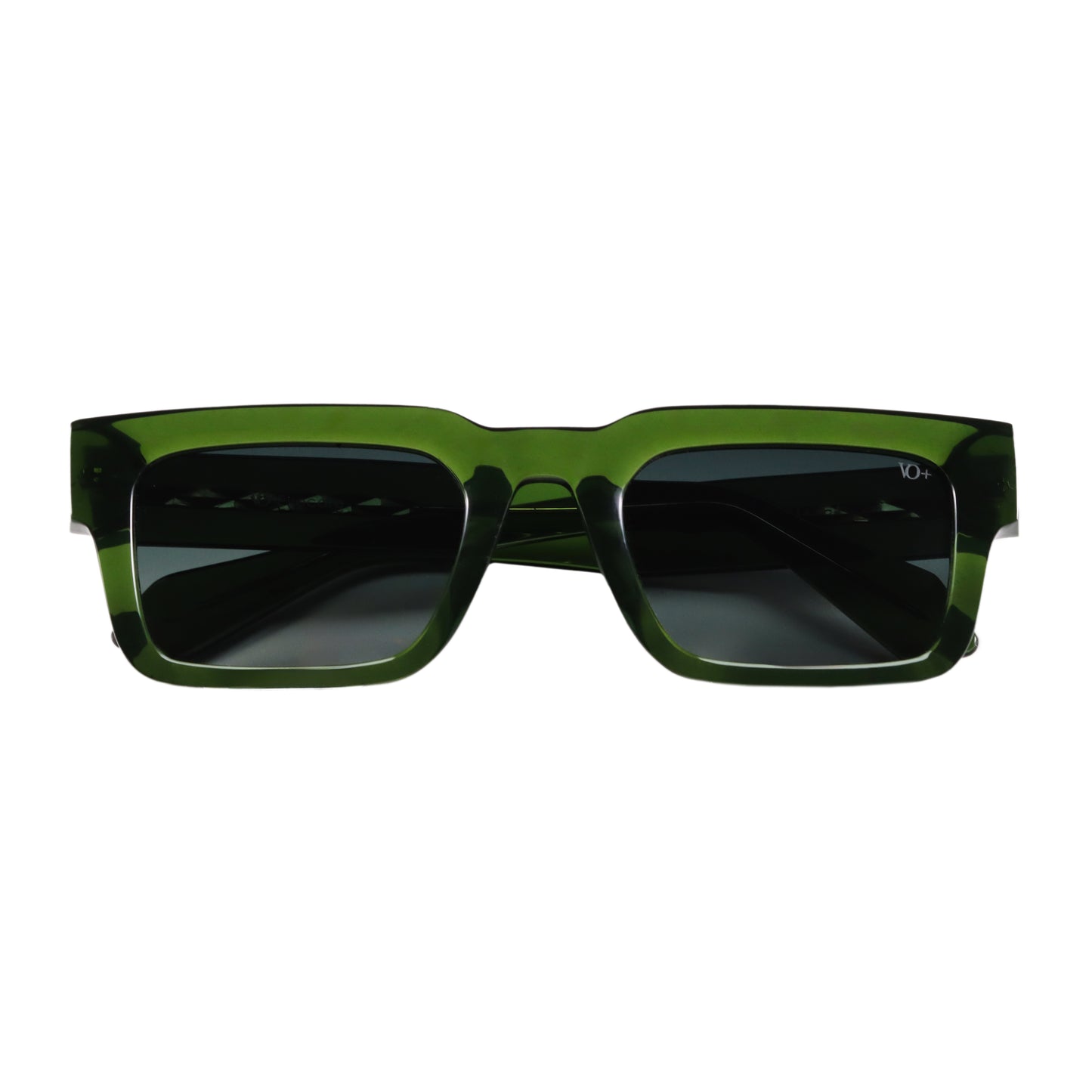 VO Rectangle Olive Green Full Rim UV Protected Sunglasses