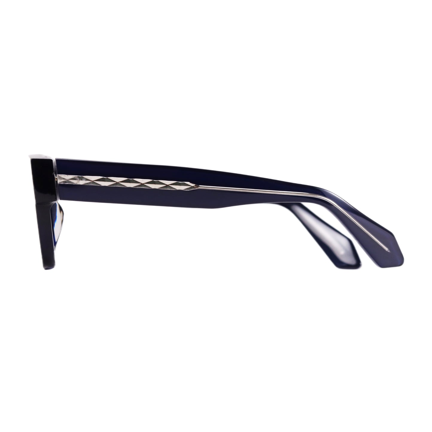 VO Rectangle Dark Blue Full Rim Unisex Sunglasses