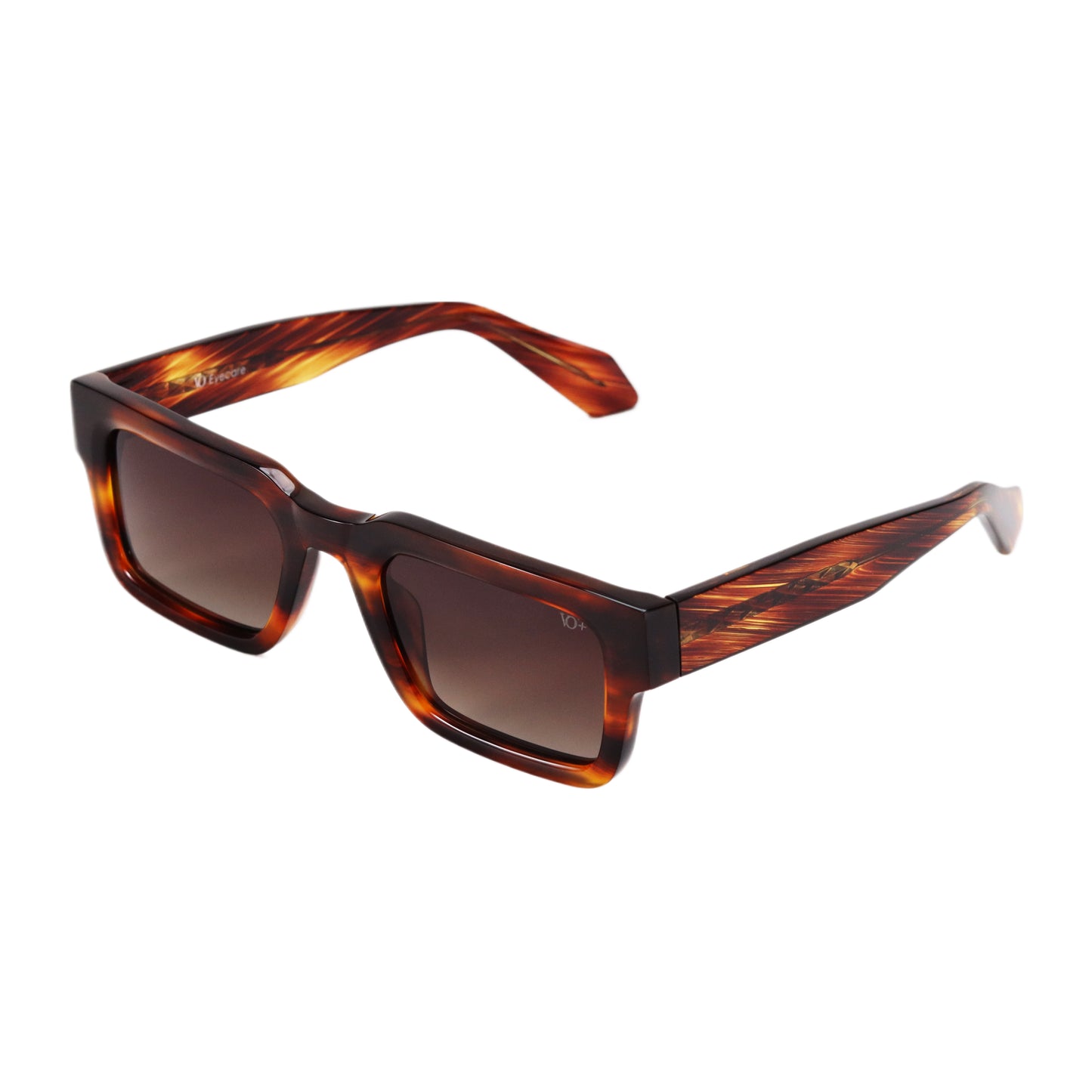 VO Rectangle Tortoise Full Rim Polarized Sunglasses