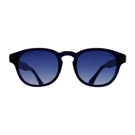 VO Round Navy Blue Acetate UV Protected Sunglasses