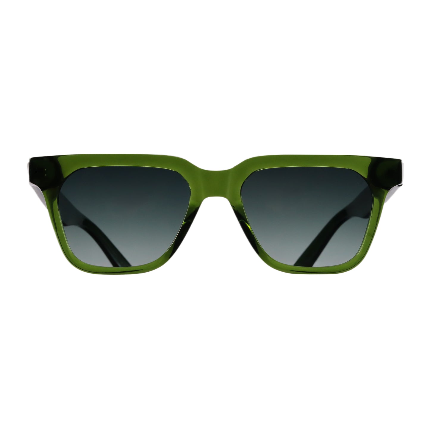 VO Square Olive Green Acetate Unisex Sunglasses