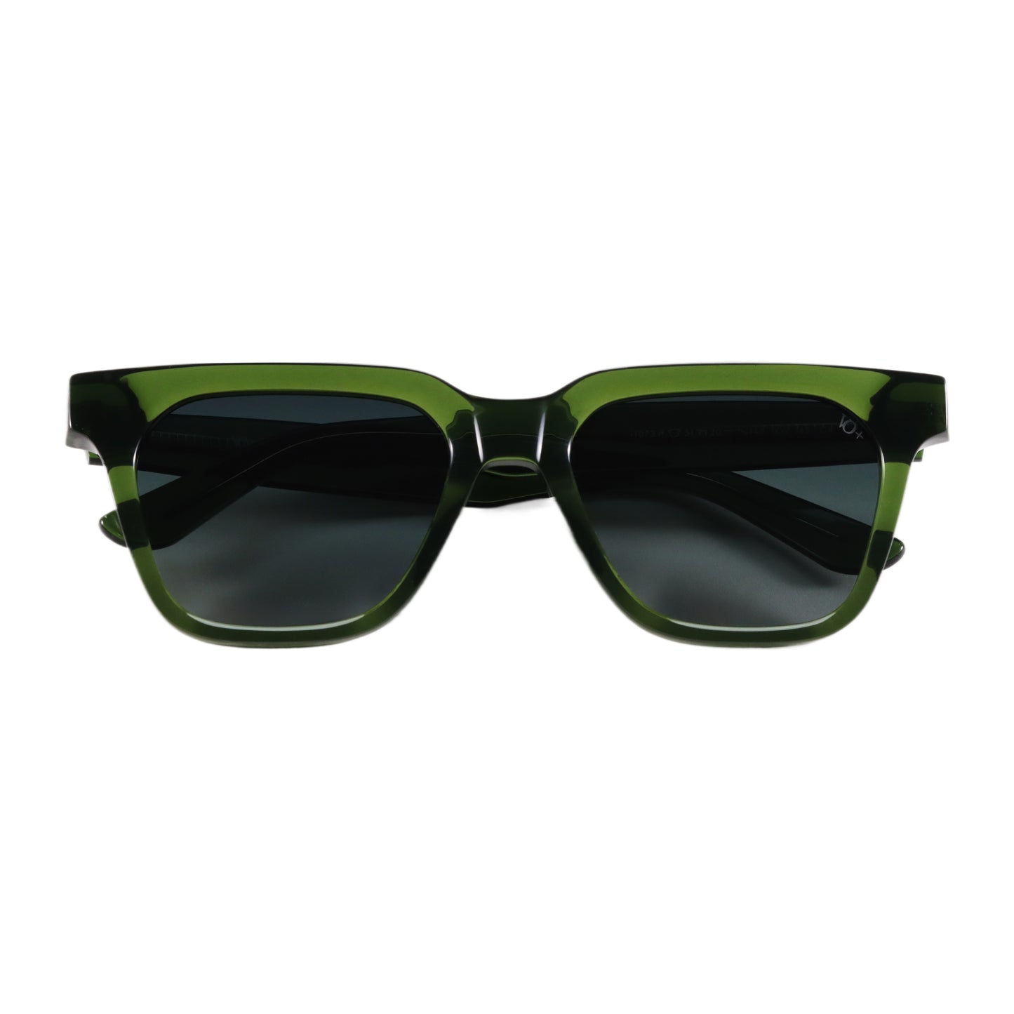 VO Square Olive Green Acetate Unisex Sunglasses