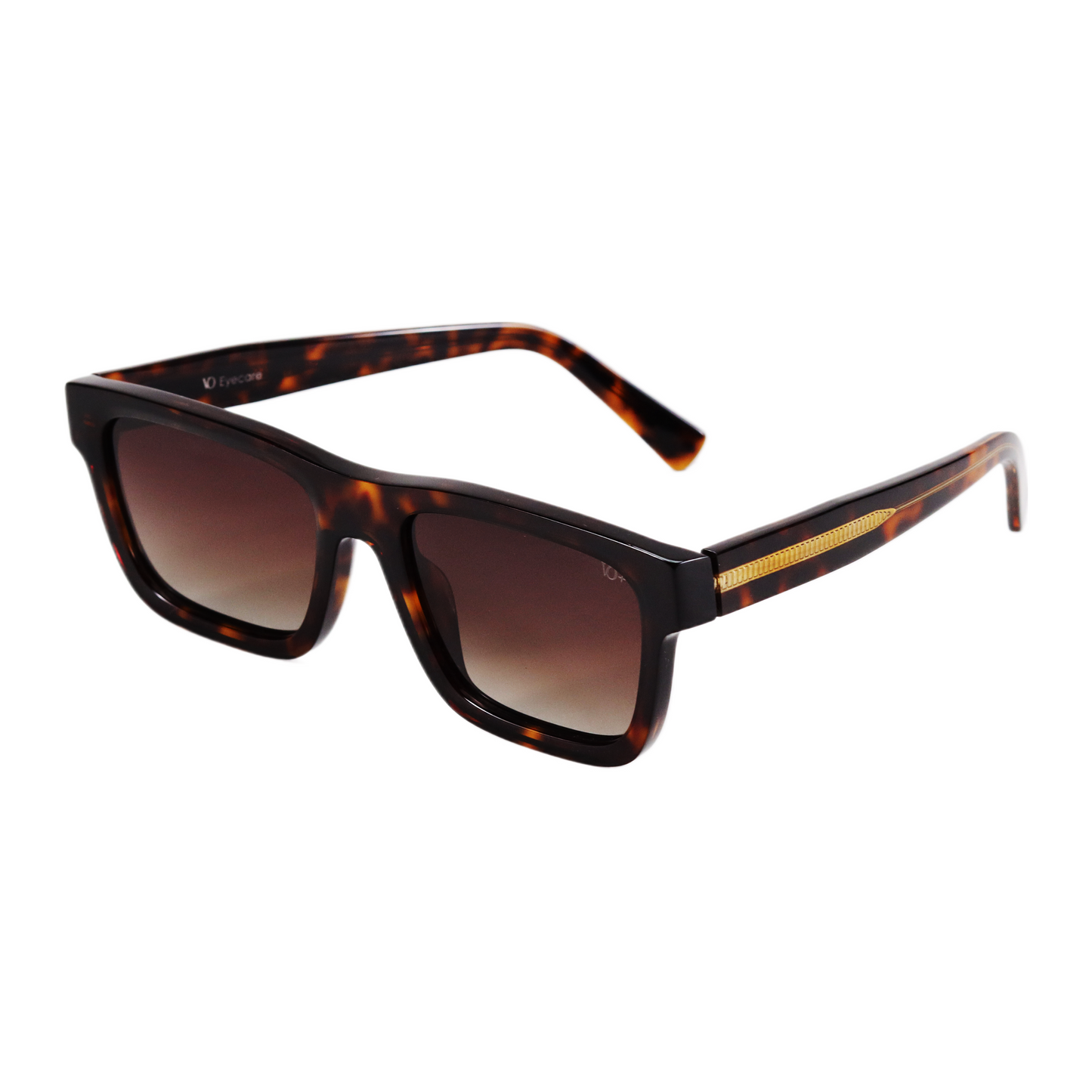 VO Rectangle Tortoise Polarized Sunglasses