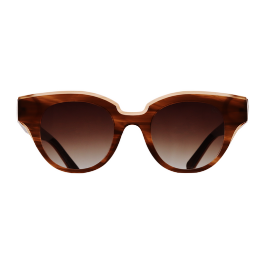 VO Butterfly Brown Gradient Acetate Sunglasses