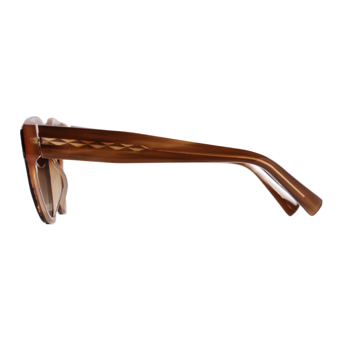 VO Butterfly Brown Gradient Acetate Sunglasses