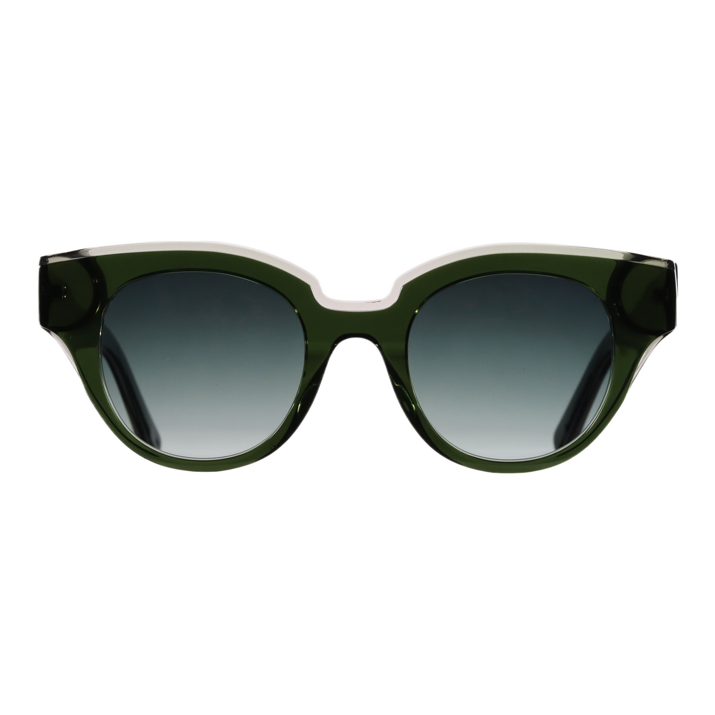 VO Butterfly Green Gradient Acetate Sunglasses