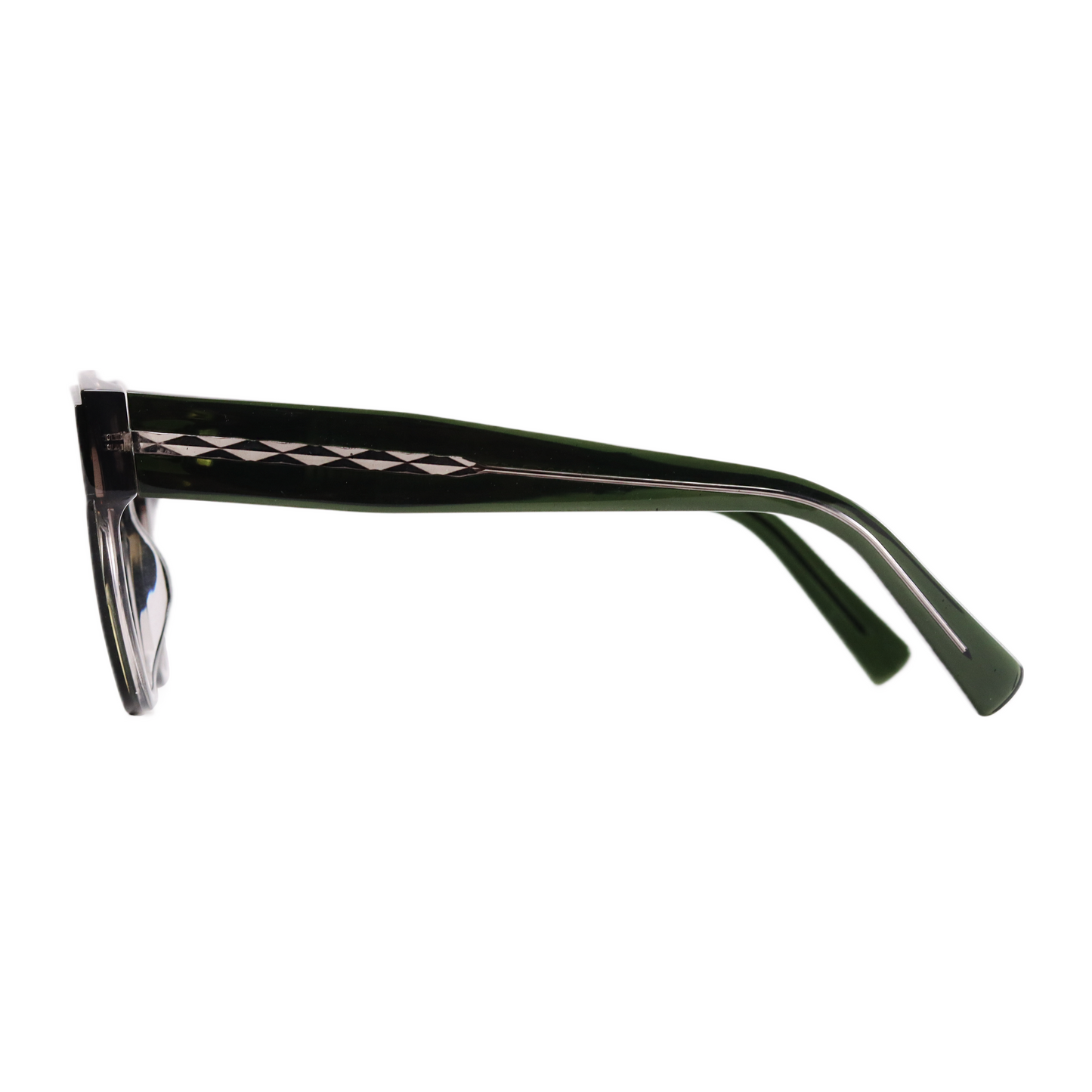 VO Butterfly Green Gradient Acetate Sunglasses