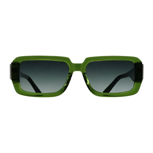 VO Rectangle Green Acetate Rimmed Sunglasses