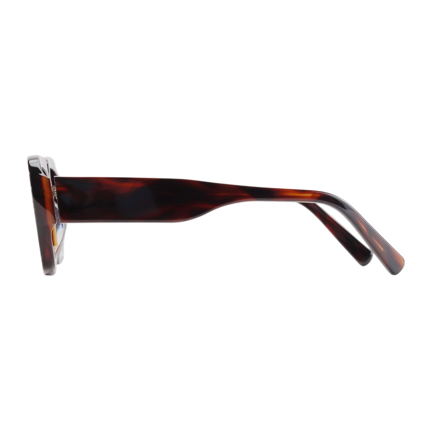 VO Rectangle Brown Full Rim Unisex Sunglasses