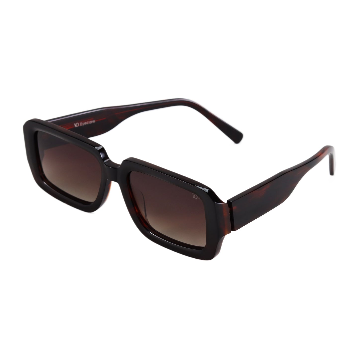 VO Rectangle Brown Full Rim Unisex Sunglasses