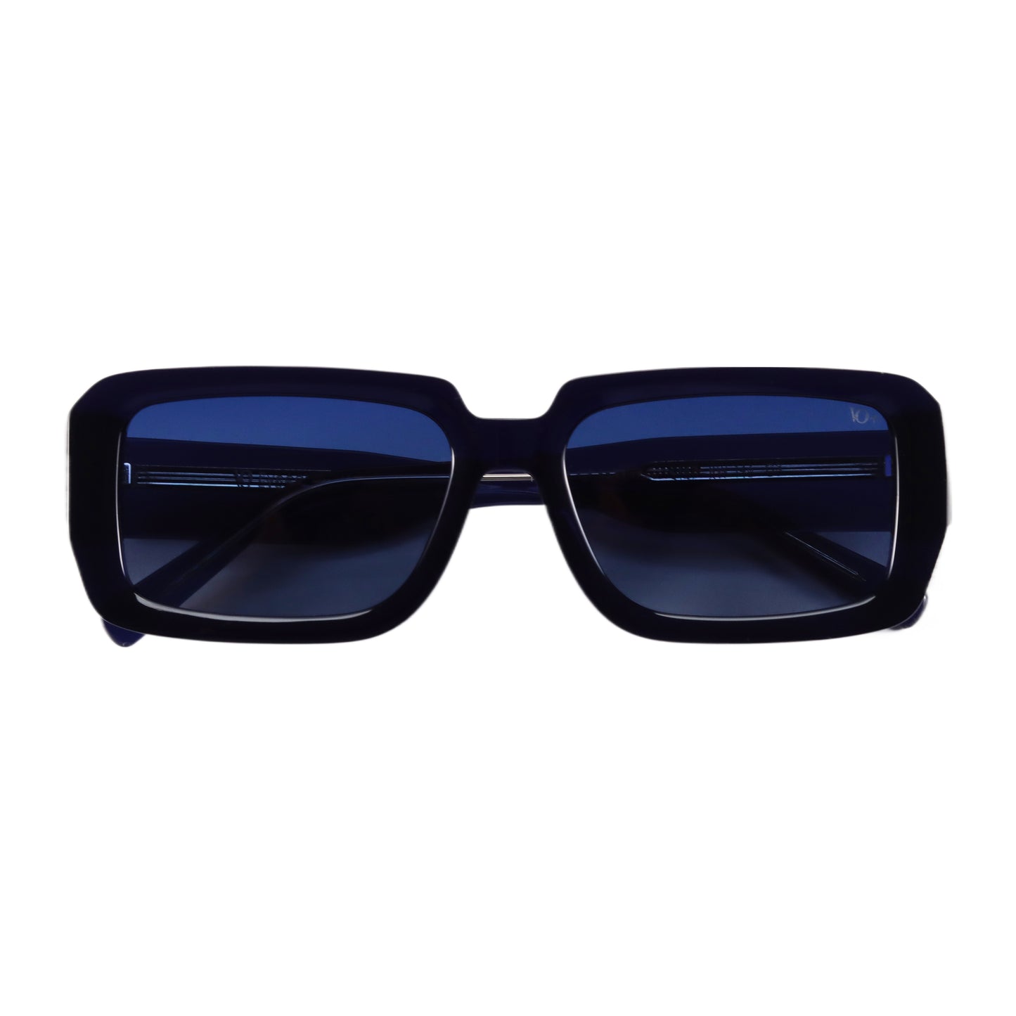 VO Rectangle Navy Blue Full Rim Polarized Sunglasses